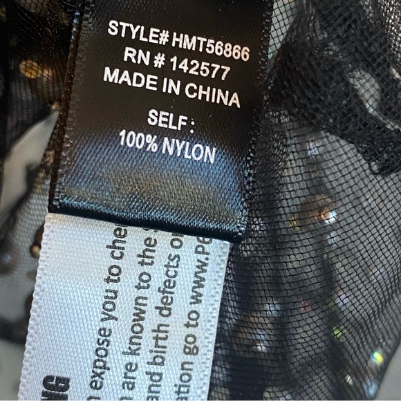 Haute Monde Black Beaded Sheer Blouse - Picture 8 of 9